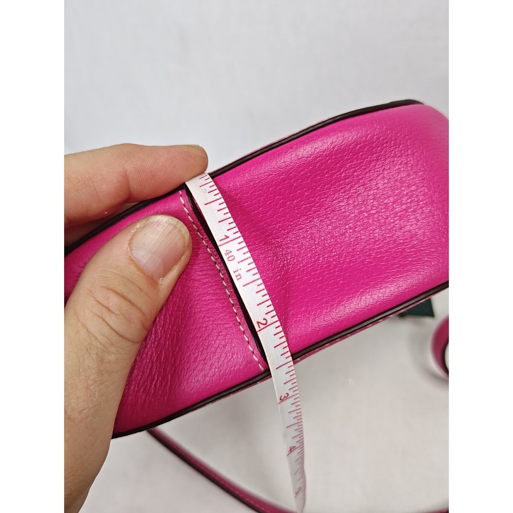 Lauren Ralph Lauren Thurlow Mini Crossbody Bag Aruba Pink Leather Handbag NWT - Picture 16 of 16